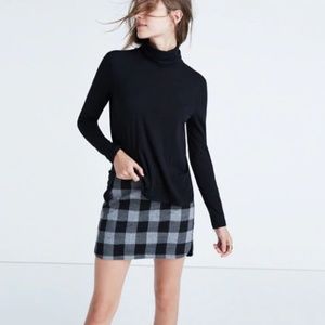 NWT Madewell Whisper Cotton Turtleneck in Black